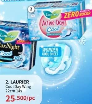 Promo Harga Laurier Active Day Cool Wing 22cm 14 pcs - Guardian