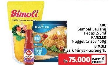 ABC Sambal + KANZLER Nugget + BIMOLI Minyak Goreng