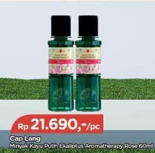Promo Harga Cap Lang Minyak Ekaliptus Aromatherapy Rose 60 ml - TIP TOP