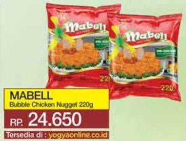 Promo Harga Mabell Nugget Bubble 220 gr - Yogya