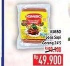 Promo Harga KIMBO Sosis Sapi Goreng 24 pcs - Hypermart
