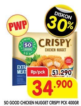 Promo Harga So Good Crispy Chicken Nugget 400 gr - Superindo