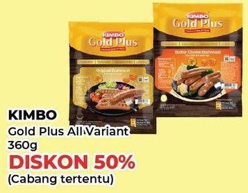Promo Harga Kimbo Gold Plus Bratwurst All Variants 360 gr - Yogya