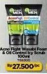 Promo Harga GARNIER Acno Fight Wasabi Foam & Oil Control Icy Scrub 100ml  - Alfamart