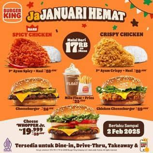 Promo Harga Jajanuari Hemat  - Burger King