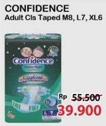 Promo Harga Confidence Adult Diapers Classic Night M8, L7, XL6 6 pcs - Alfamart