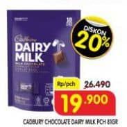 Promo Harga Cadbury Dairy Milk 81 gr - Superindo