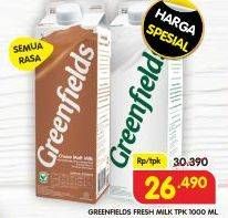 Promo Harga Greenfields Fresh Milk All Variants 1000 ml - Superindo