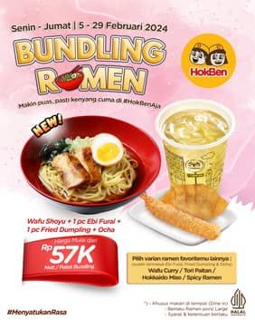 Promo Harga Bundling Ramen  - HokBen