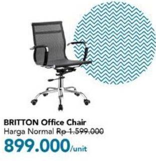 Promo Harga Office Chair Britton  - Carrefour