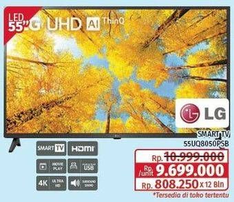 Promo Harga LG Smart TV 55UQ8050PSB  - Lotte Grosir