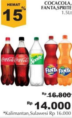 Promo Harga Coca Cola / Sprite / Fanta 1.5ltr  - Giant