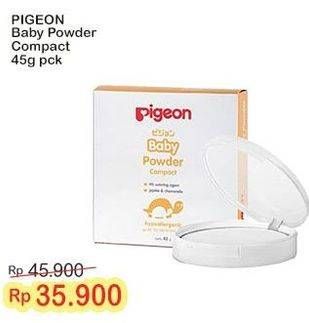 Promo Harga Pigeon Baby Powder Compact 45 gr - Indomaret