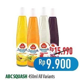 Promo Harga ABC Syrup Squash Delight All Variants 460 ml - Hypermart