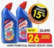 Promo Harga Harpic Pembersih Kloset Power Plus Original, Power Plus Rose, Power Plus Orange 450 ml - Superindo