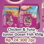 Promo Harga Whiskas Dry Food Junior Ocean Fish, Chicken Tuna 450 gr - Hari Hari