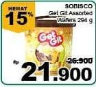 Promo Harga GET GIT Wafer Assorted 294 gr - Giant