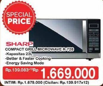 Promo Harga SHARP R-728(K)-IN | Microwave  - Hypermart