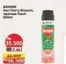 Promo Harga Baygon Insektisida Spray Cherry Blossom, Japanese Peach 600 ml - Alfamart