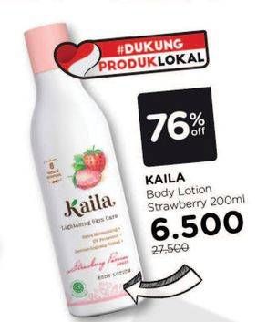 Promo Harga KAILA Body Lotion Strawberry Passion 200 ml - Watsons