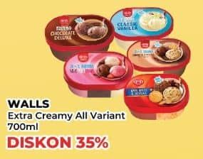 Promo Harga Walls Ice Cream All Variants 700 ml - Yogya