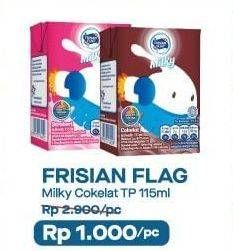 Promo Harga FRISIAN FLAG Susu UHT Milky Zuzhu Zazha Chocolate 115 ml - Alfamart