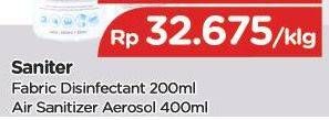 Promo Harga SANITER Air & Surface Sanitizer Aerosol 400 ml - TIP TOP