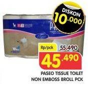 Promo Harga PASEO Toilet Tissue Non Embos 8 roll - Superindo