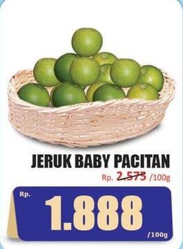 Promo Harga Jeruk Baby Pacitan per 100 gr - Hari Hari