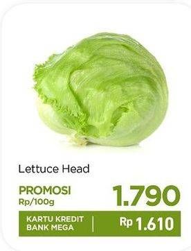 Promo Harga Lettuce Sayur per 100 gr - Carrefour