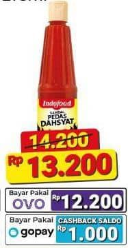 Promo Harga Indofood Sambal Pedas Dahsyat 275 ml - Alfamart