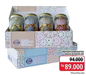 Promo Harga Premium Handicrafted Snacks In Mason Jar  - Alfamidi
