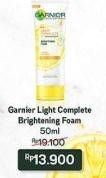 Promo Harga GARNIER Light Complete Brightening Foam 50 ml - Indomaret