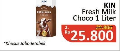 Promo Harga KIN Fresh Milk Chocolate 1000 ml - Alfamidi