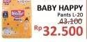 Promo Harga Baby Happy Body Fit Pants L20  - Alfamidi