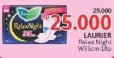 Promo Harga Laurier Relax Night 35cm 18 pcs - Alfamidi