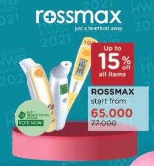 Promo Harga ROSSMAX Products  - Watsons