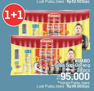 Promo Harga Kimbo Sosis Sapi Goreng 744 gr - LotteMart