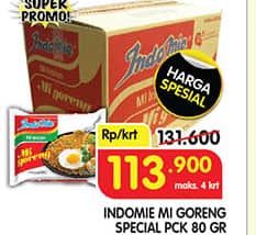 Promo Harga Indomie Mi Goreng Spesial per 40 pcs 85 gr - Superindo