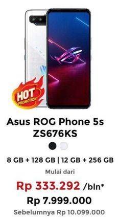 Promo Harga ASUS ROG Phone 5s 12 GB + 256 GB, 8 GB + 128 GB  - Erafone