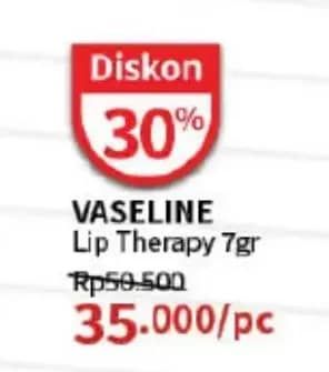 Promo Harga Vaseline Lip Therapy 7 gr - Guardian