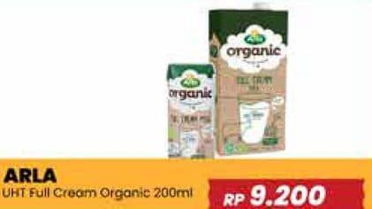 Promo Harga Arla Full Cream Milk UHT Organic 200 ml - Yogya