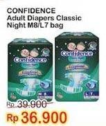 Promo Harga Confidence Adult Diapers Classic Night M8, L7  - Indomaret