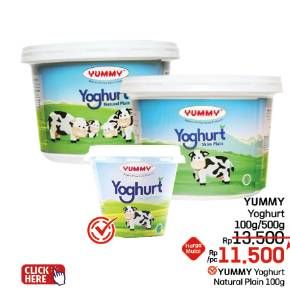Promo Harga Yummy Yogurt 100 gr - LotteMart