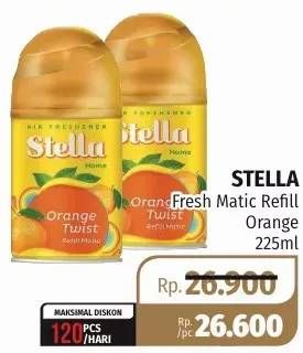 Promo Harga STELLA Matic Refill Orange 225 ml - Lotte Grosir