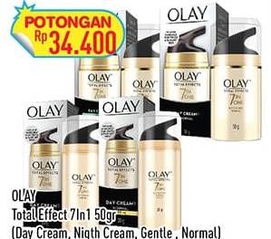 Promo Harga Olay Total Effects 7 in 1 Anti Ageing Day Cream/Night Cream/Anti Ageing Day Cream   - Hypermart