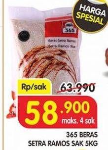 Promo Harga 365 Beras 5 kg - Superindo