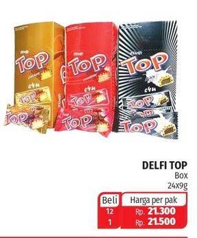 Promo Harga DELFI TOP Chocolate per 24 pcs 9 gr - Lotte Grosir