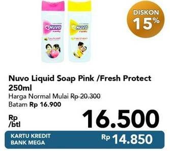 Promo Harga NUVO Body Wash Care Protect, Fresh Protect 450 ml - Carrefour