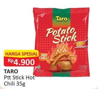 Promo Harga TARO Potato Stick Hot Chilly 35 gr - Alfamart